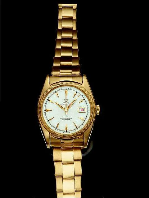 Rolex Oyster Perpetual 6075 35mm Rose gold Pink