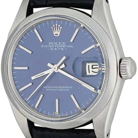 Rolex Oyster Perpetual Date 15000 33mm Steel Blue