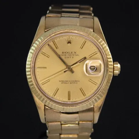 Rolex Oyster Perpetual Date 15038 34mm Yellow gold Gold