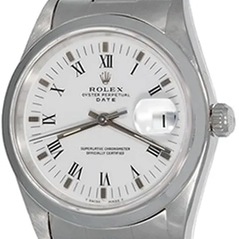 Rolex Oyster Perpetual Date 15200 34mm Steel White