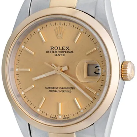 Rolex Oyster Perpetual Date 15203 34mm Champagne