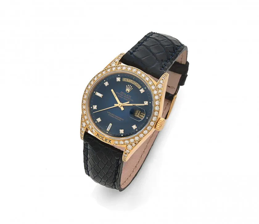 Rolex Day-Date 36 18138 36mm Yellow gold Blue