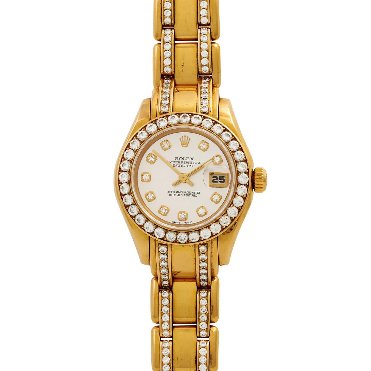 Rolex Pearlmaster 69298 26mm Yellow gold Mother-of-pearl