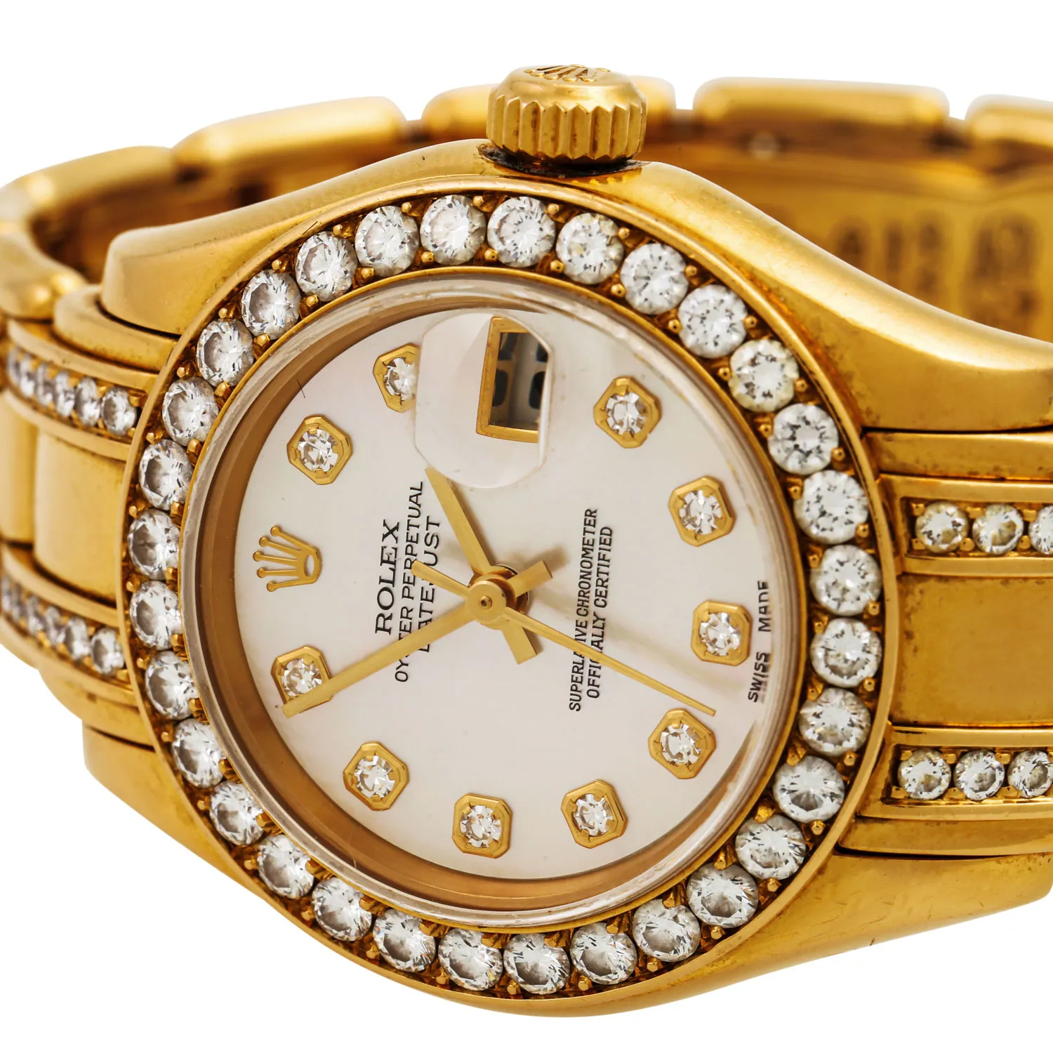 Rolex Pearlmaster 69298 26mm Yellow gold Mother-of-pearl 6