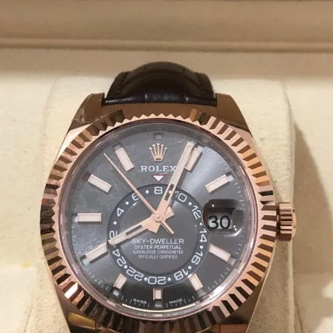 Rolex Sky-Dweller 326135 42mm Rose gold Grey