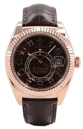 Rolex Sky-Dweller 326135 42mm Rose gold Brown