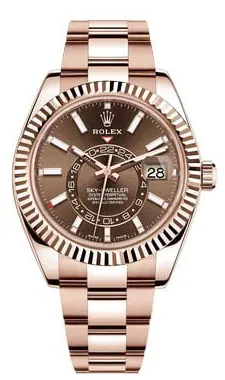 Rolex Sky-Dweller 326935 42mm Rose gold Brown