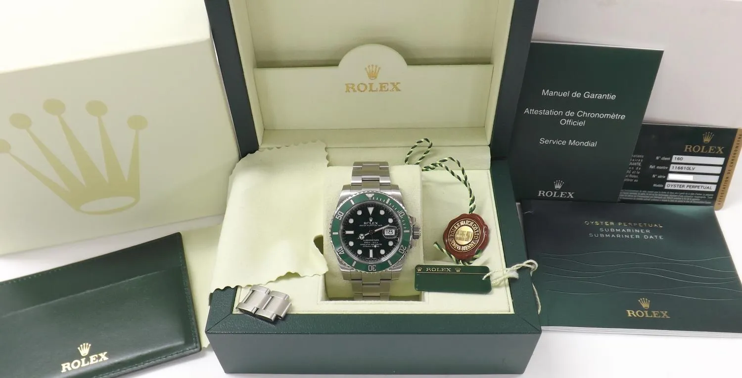 Rolex Submariner 116610LV 40mm Stainless steel and ceramic Green