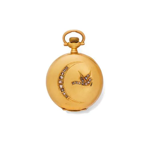 Enicar 34mm Yellow gold Enamel