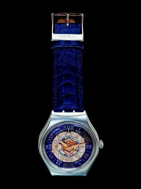 Swatch 37mm Platinum Blue