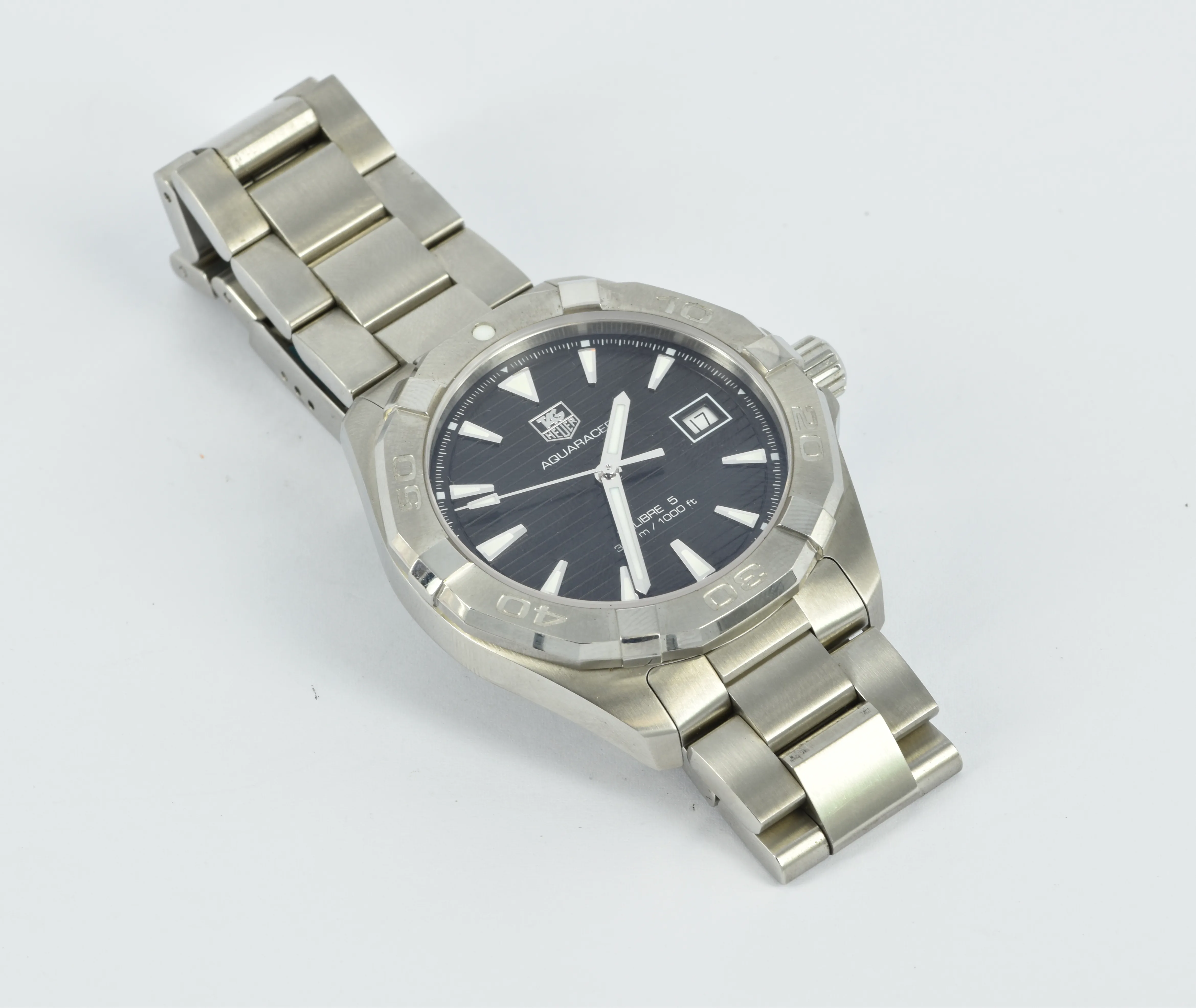 TAG Heuer Aquaracer WAY2110 41mm Stainless steel Black