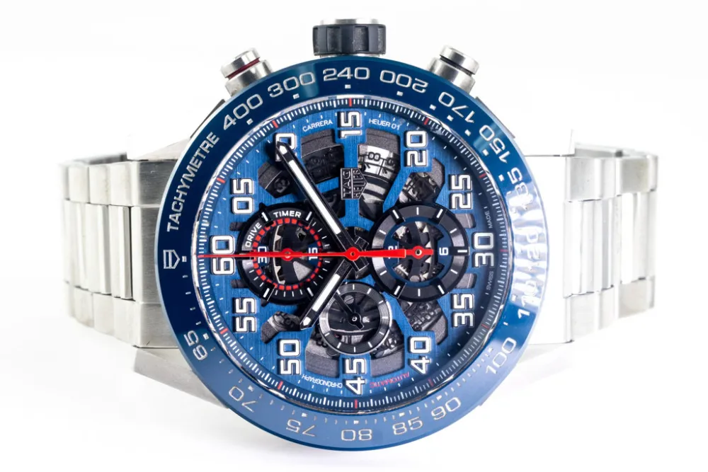 TAG Heuer Carrera CAR2A1K 45mm Stainless steel Blue