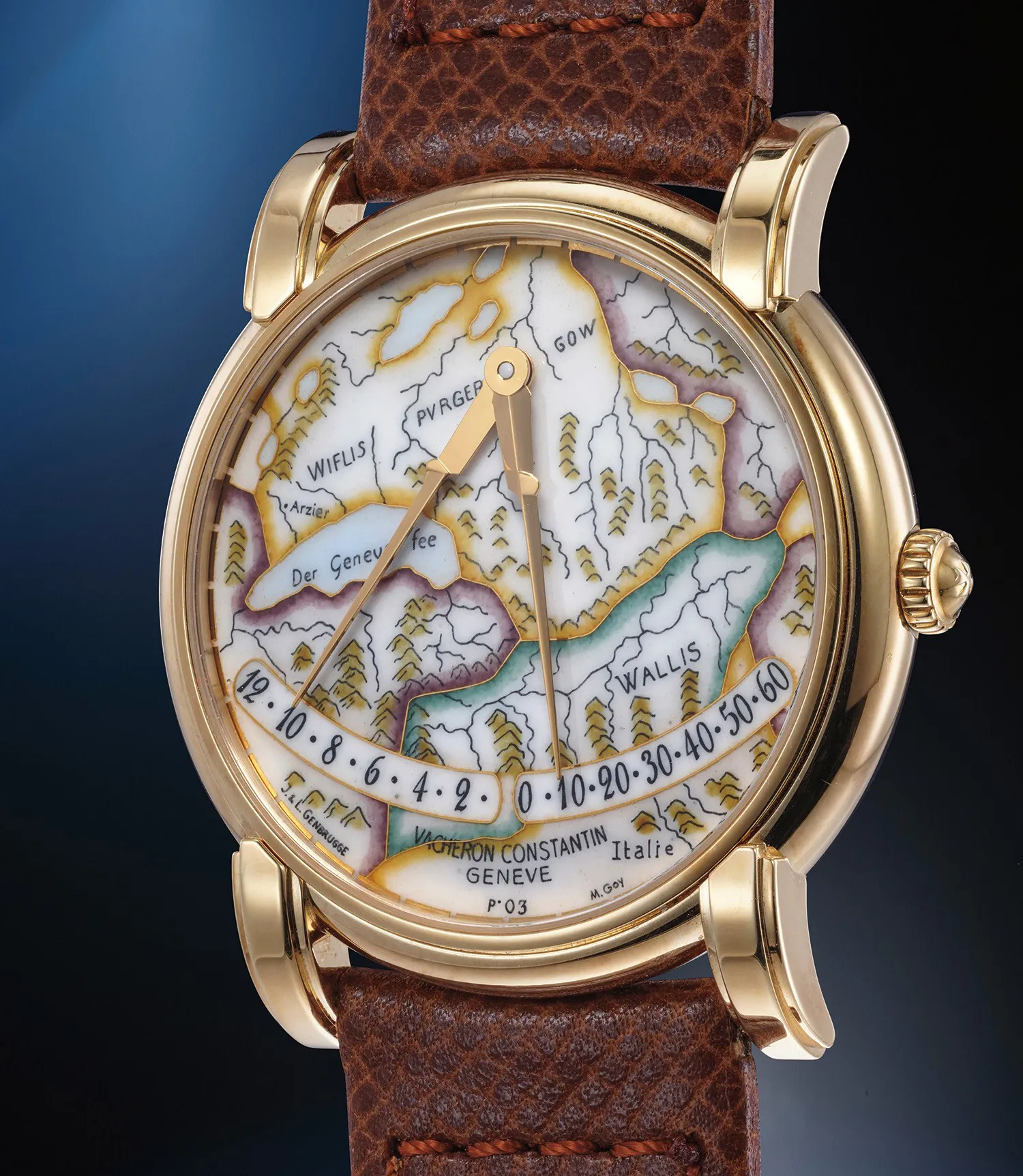 Vacheron Constantin Mercator 43050/000J 36mm Yellow gold Enamel