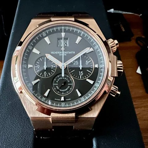 Vacheron Constantin Overseas Chronograph 49150/000R-9338 42mm Rose gold Gray