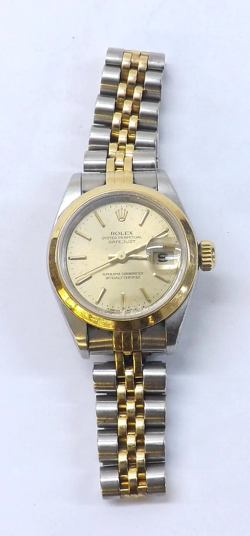 Rolex Lady-Datejust 69163 25mm Yellow gold and stainless steel Champagne