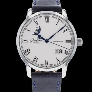 Glashütte Senator Panorama 40mm Stainless steel White