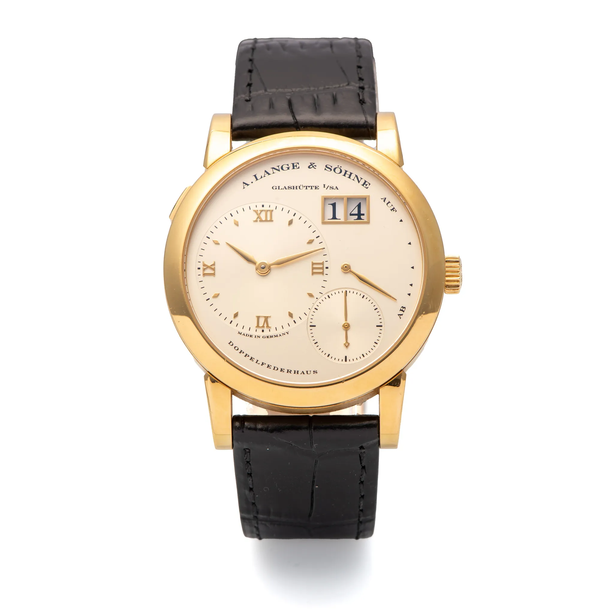 A. Lange & Söhne Lange 1 101.021 38mm Yellow gold Silver