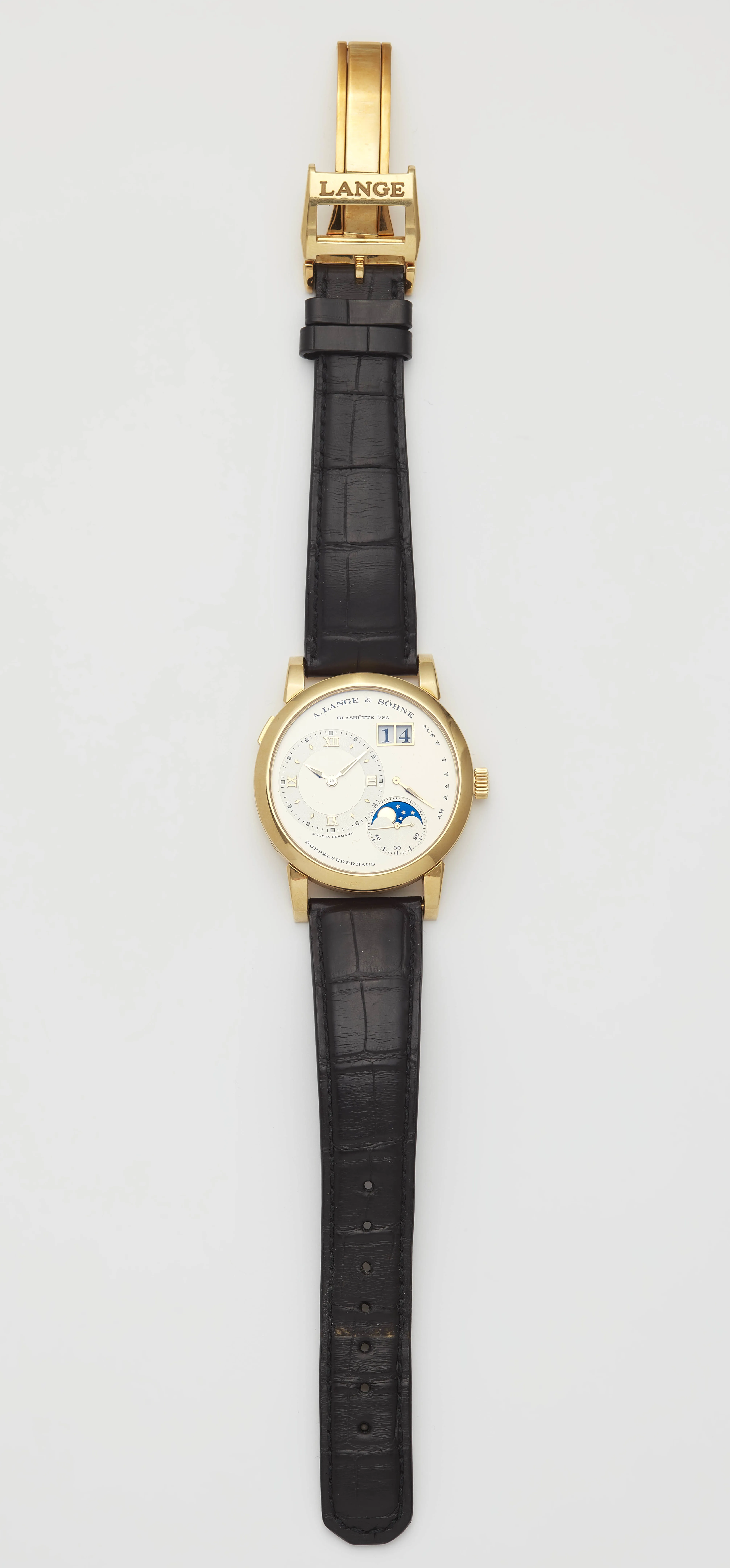 A. Lange & Söhne Lange 1 109.021 38mm Yellow gold Silver