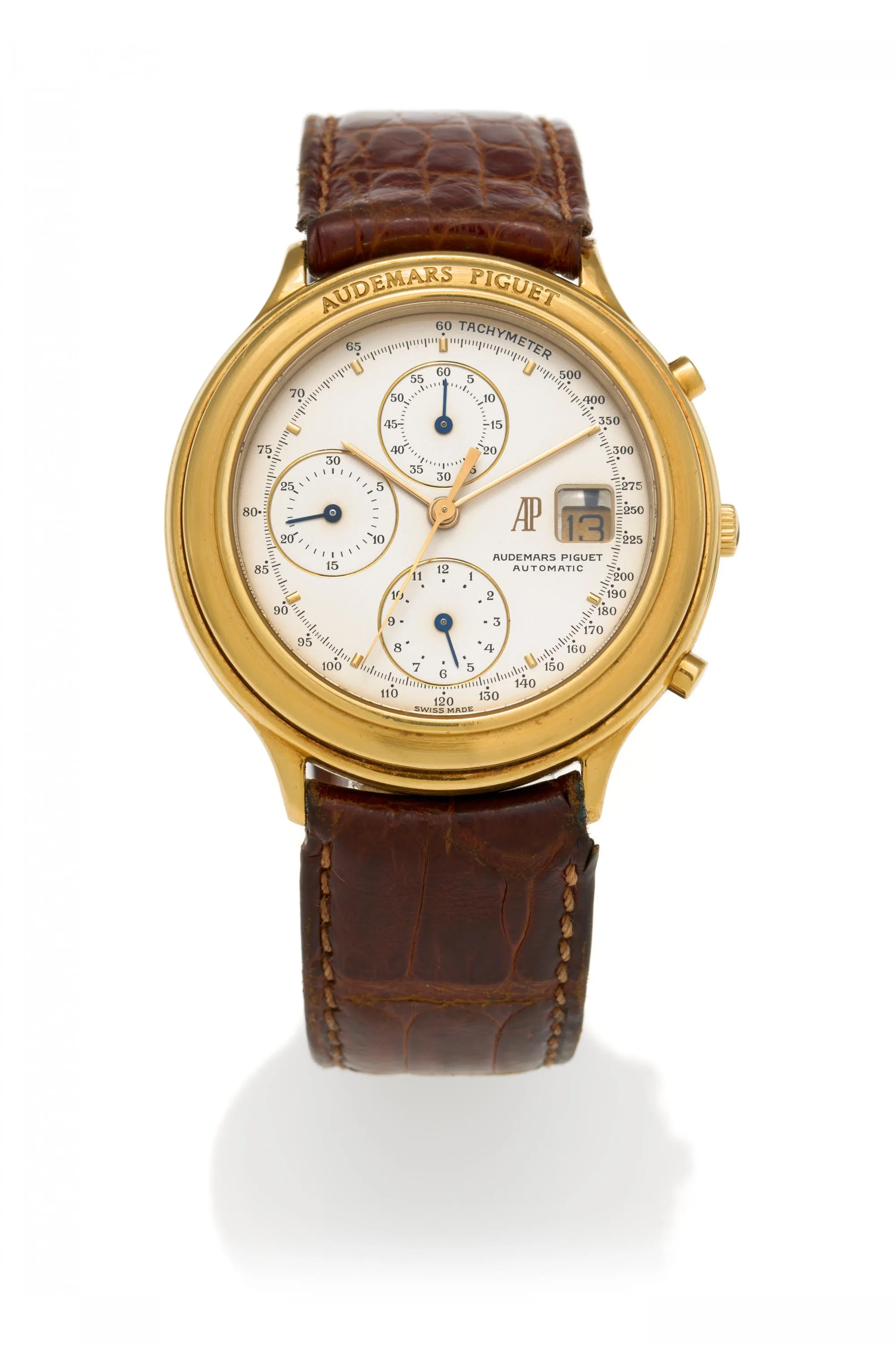 Audemars Piguet Huitième Chronograph BA25644 41.5mm Yellow gold Silver