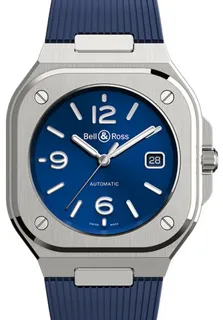 Bell & Ross Instruments BR05A-BLU-ST/SRB 40mm Stainless steel