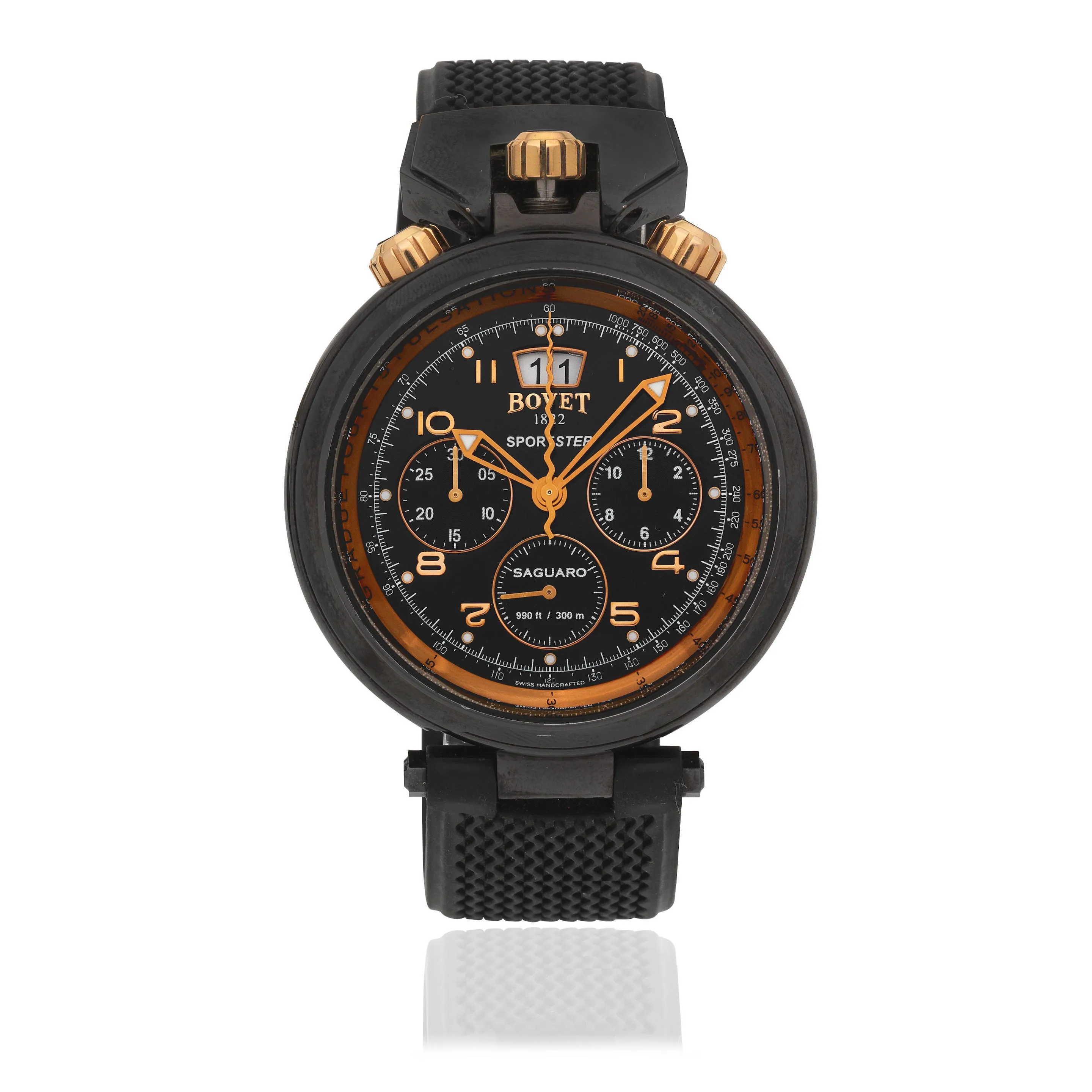 Bovet Sportster Saguaro C806 45mm Stainless steel Black