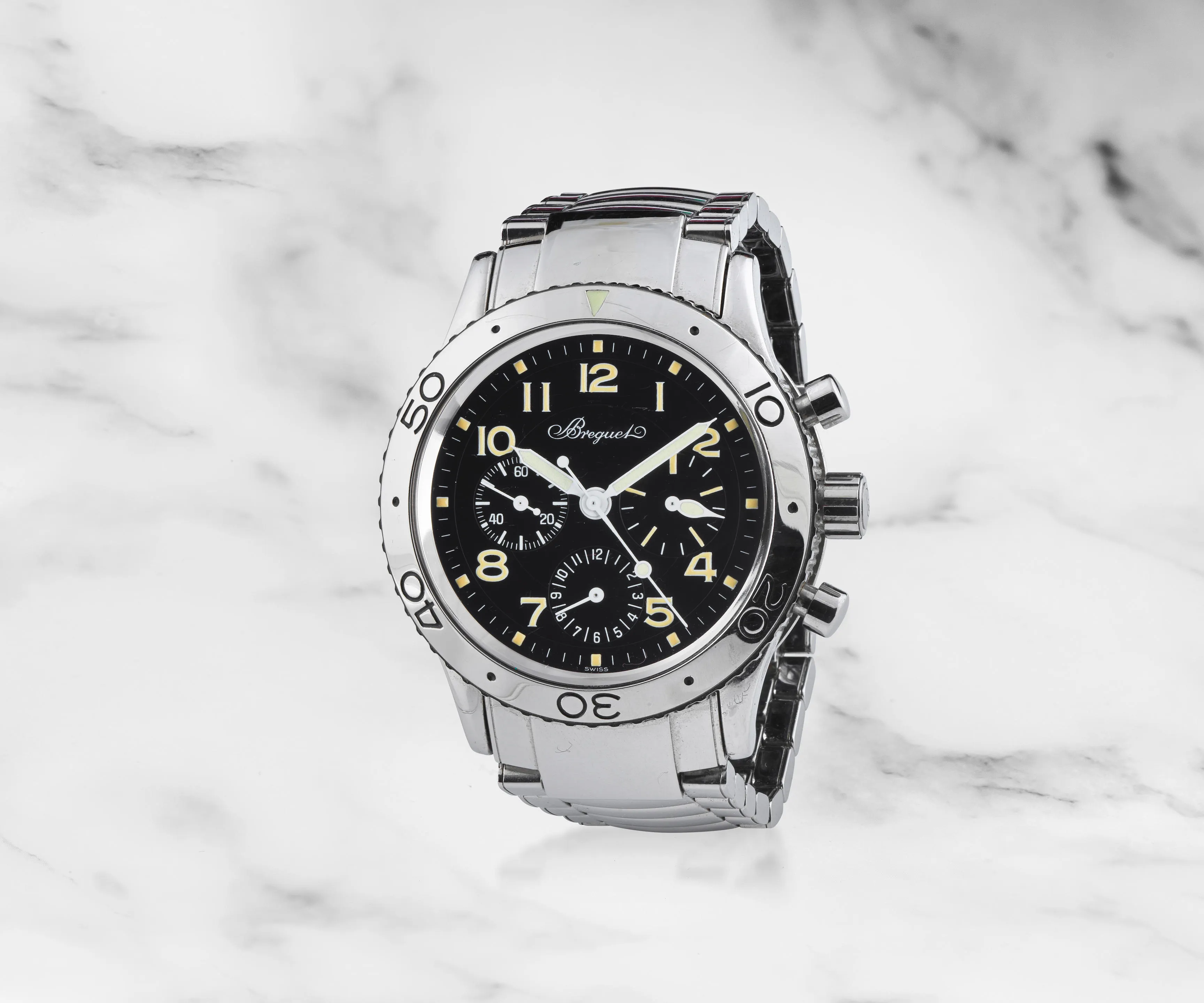 Breguet Type XX 3800ST 39.5mm Stainless steel Black