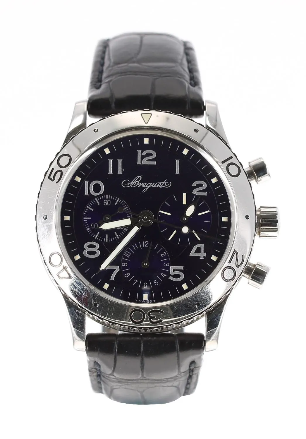 Breguet Type XX 3807 39mm Stainless steel Blue