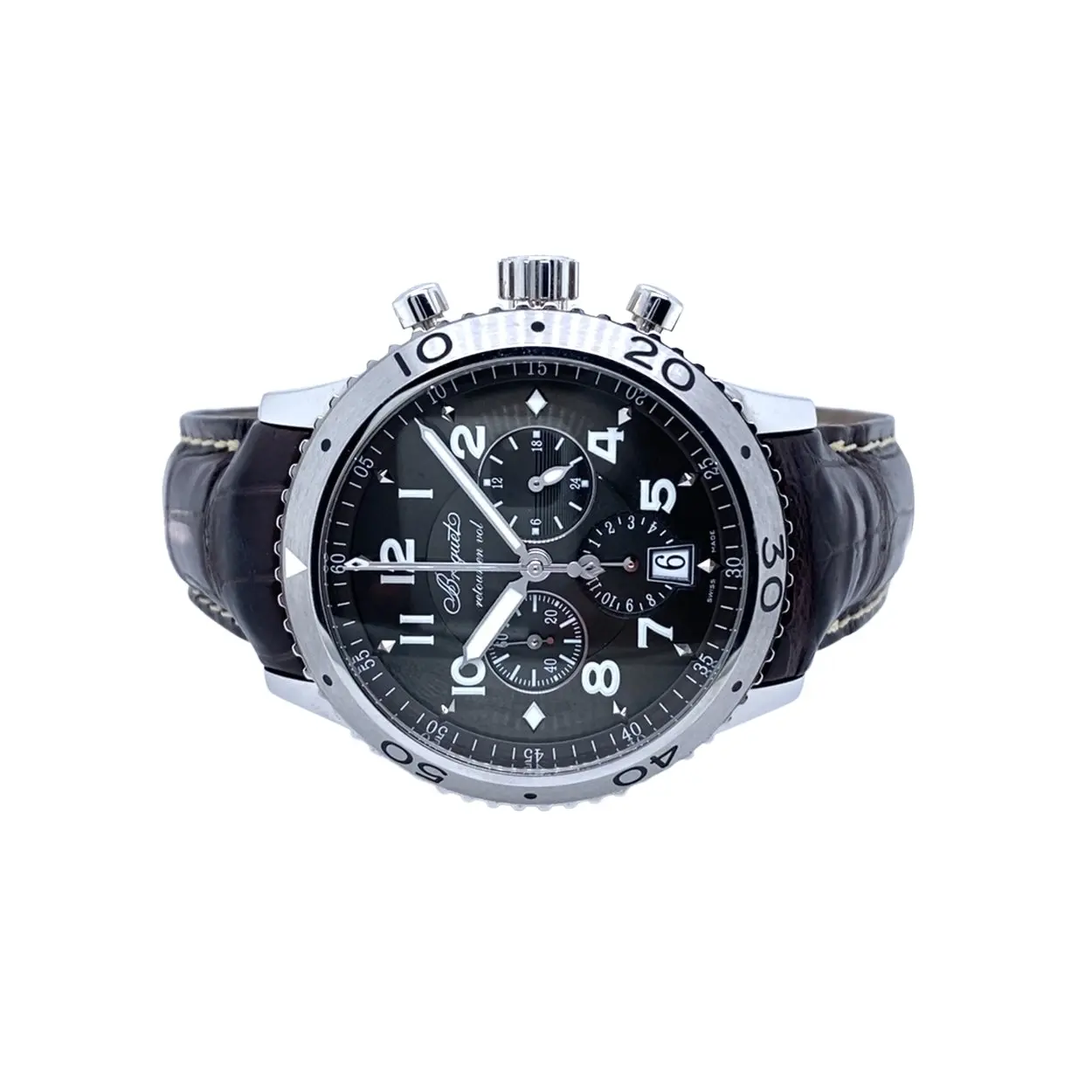 Breguet Type XX 3810ST/92/9ZU 43mm Stainless steel Black