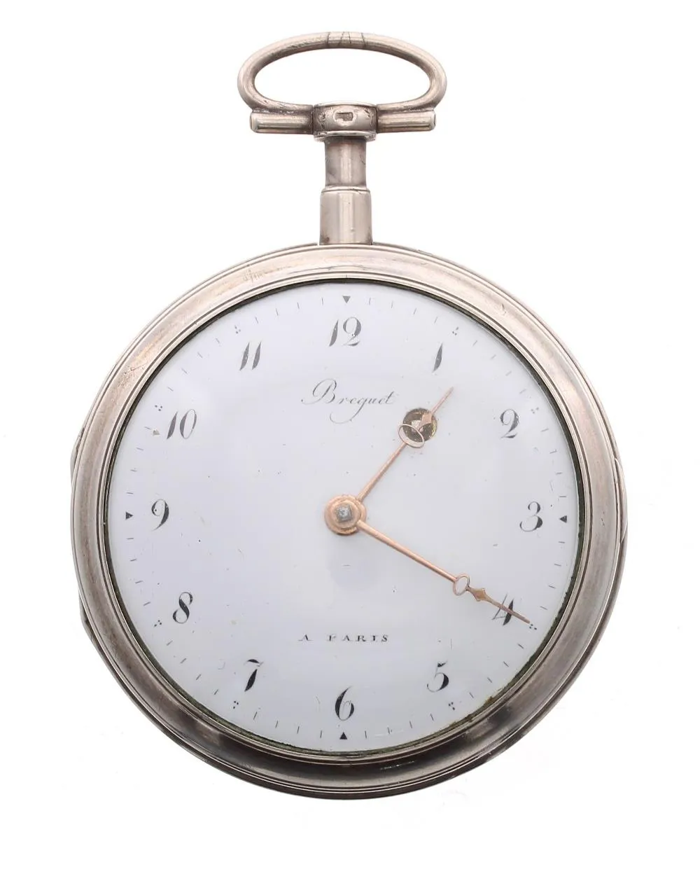 Breguet & Fils 56mm Silver Enamel