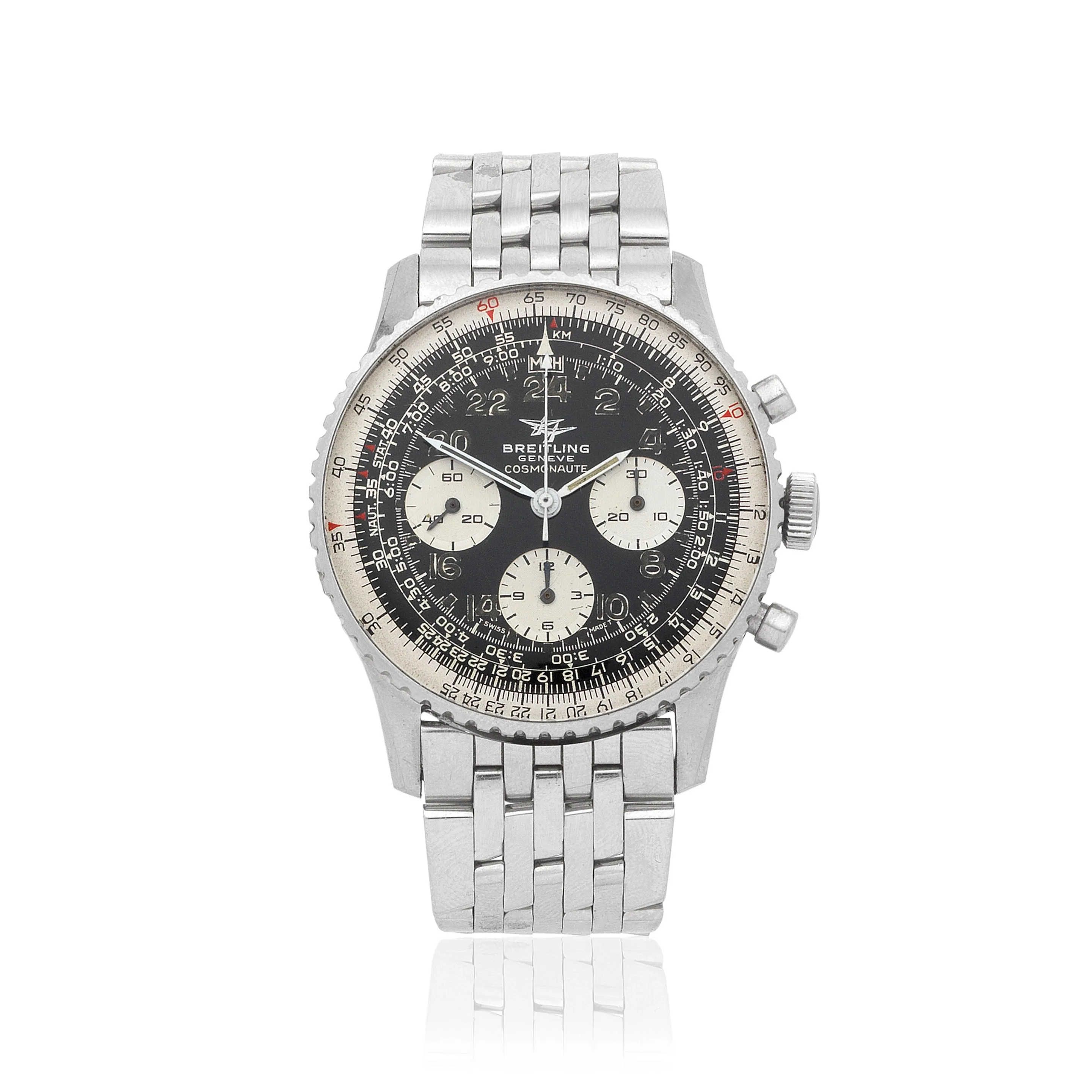 Breitling 809 40mm Stainless steel Black