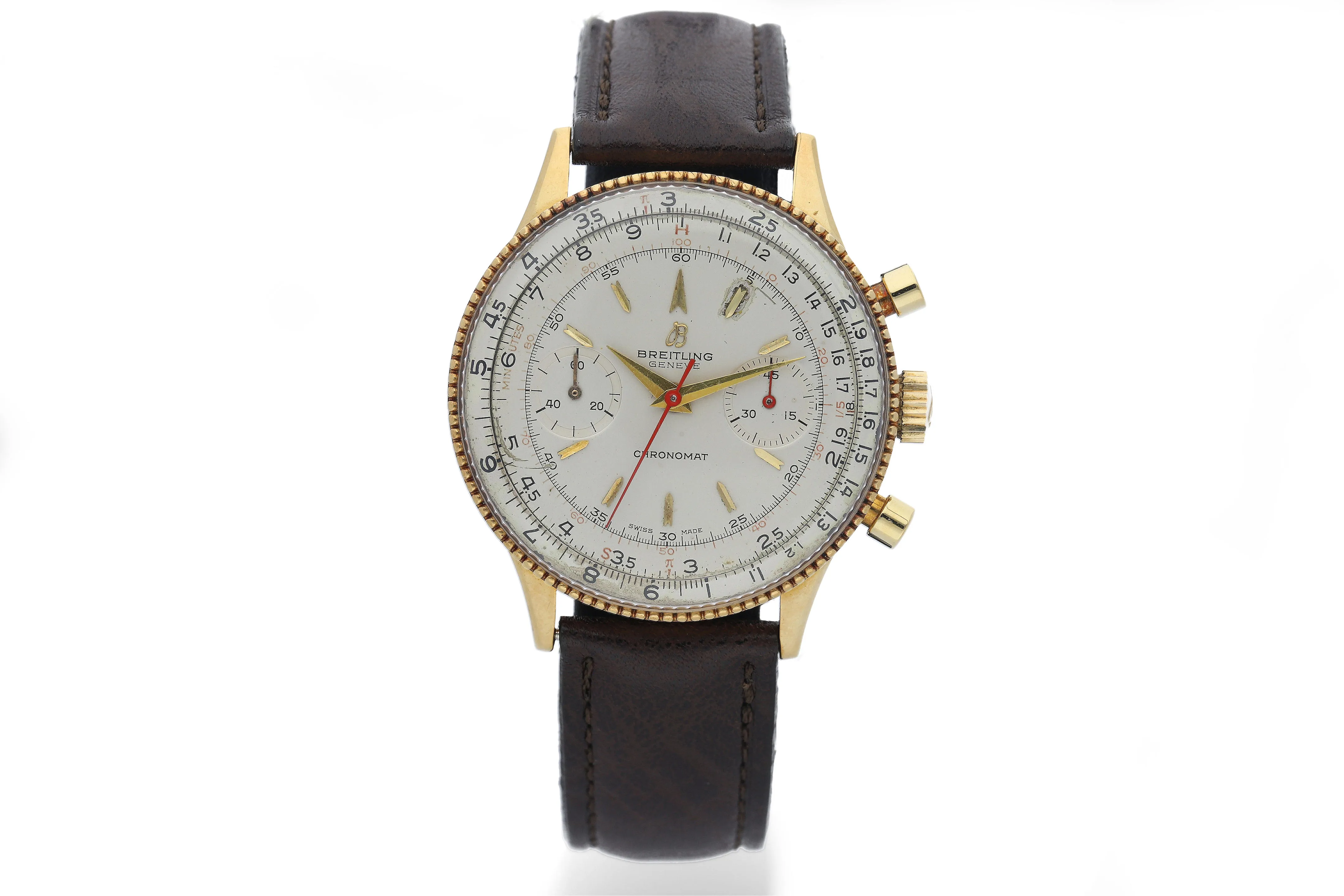 Breitling Chronomat 808/217012 37mm Yellow gold Silver