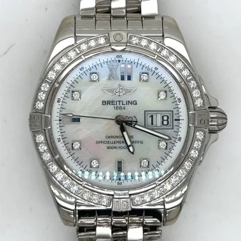 Breitling Galactic A49350 41mm Stainless steel Mother-of-pearl