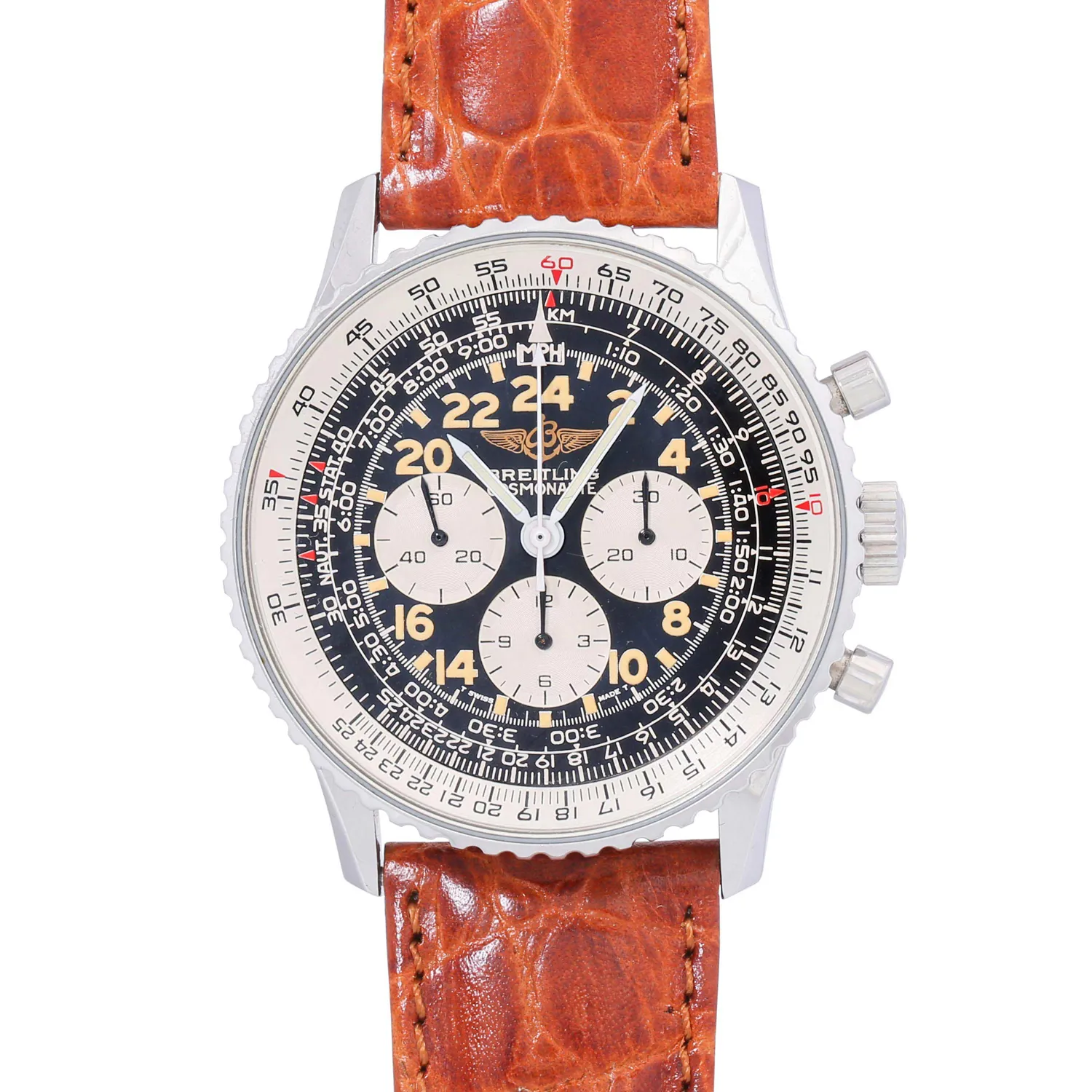 Breitling Navitimer A12019 24mm Stainless steel Black