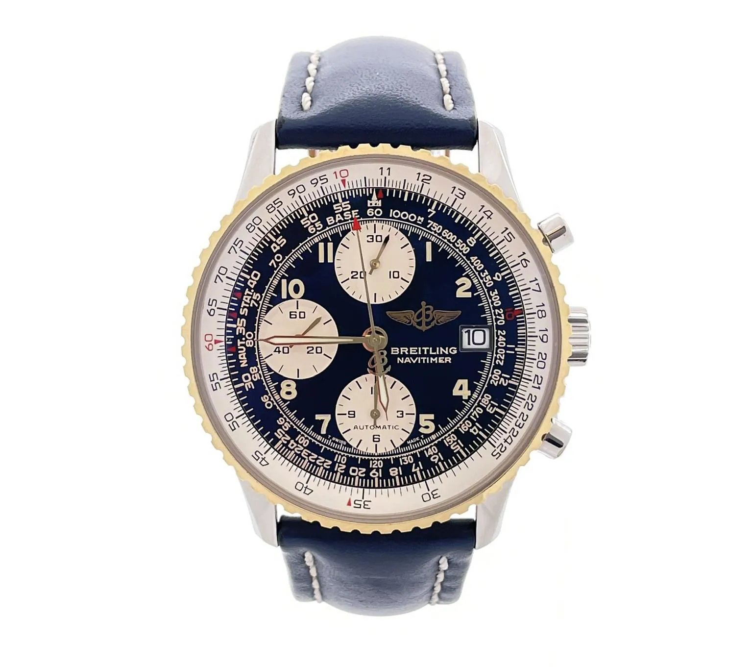 Breitling Navitimer D13022 42mm Yellow gold Blue