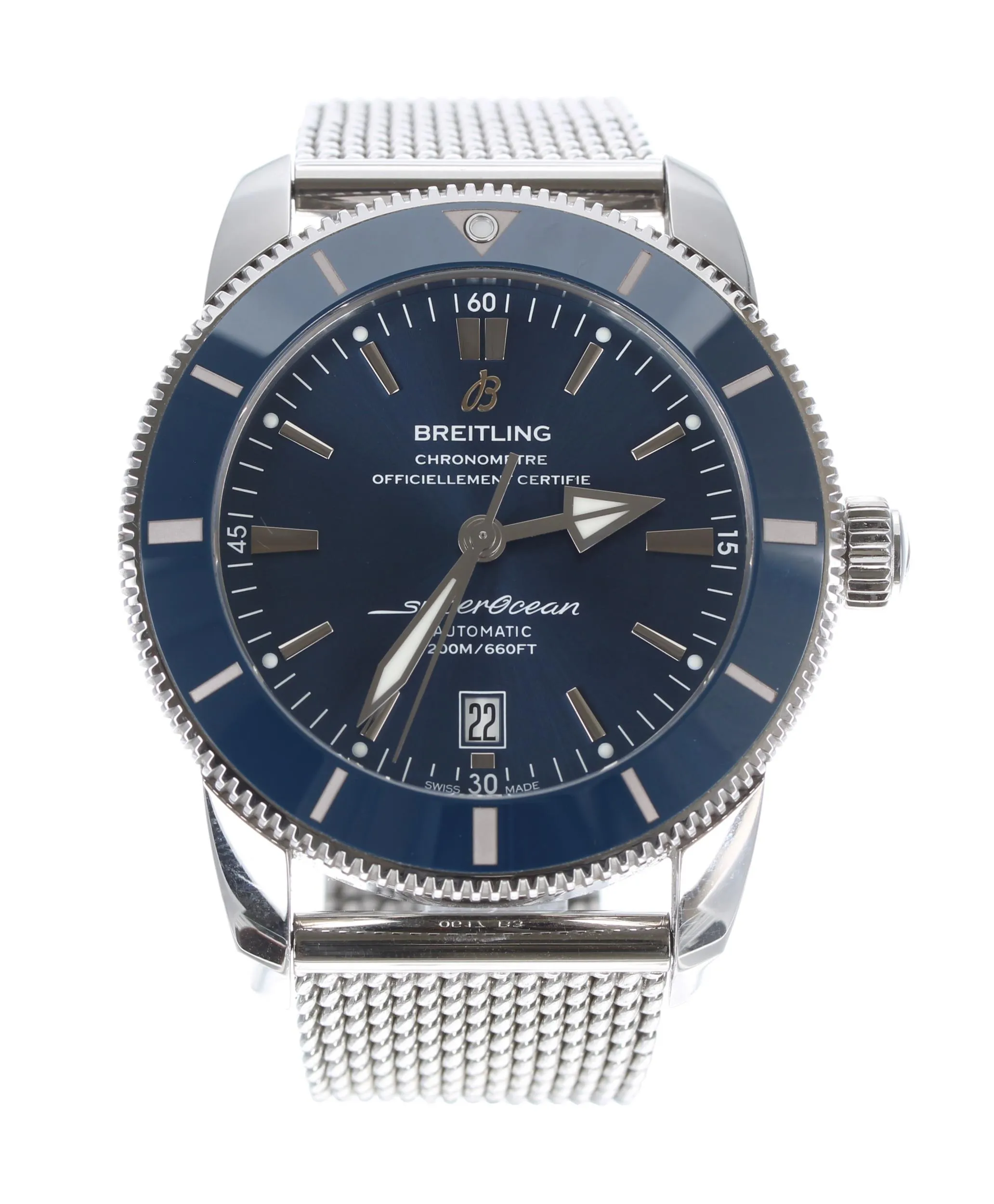 Breitling Superocean Heritage AB2020 46mm Stainless steel and ceramic Blue