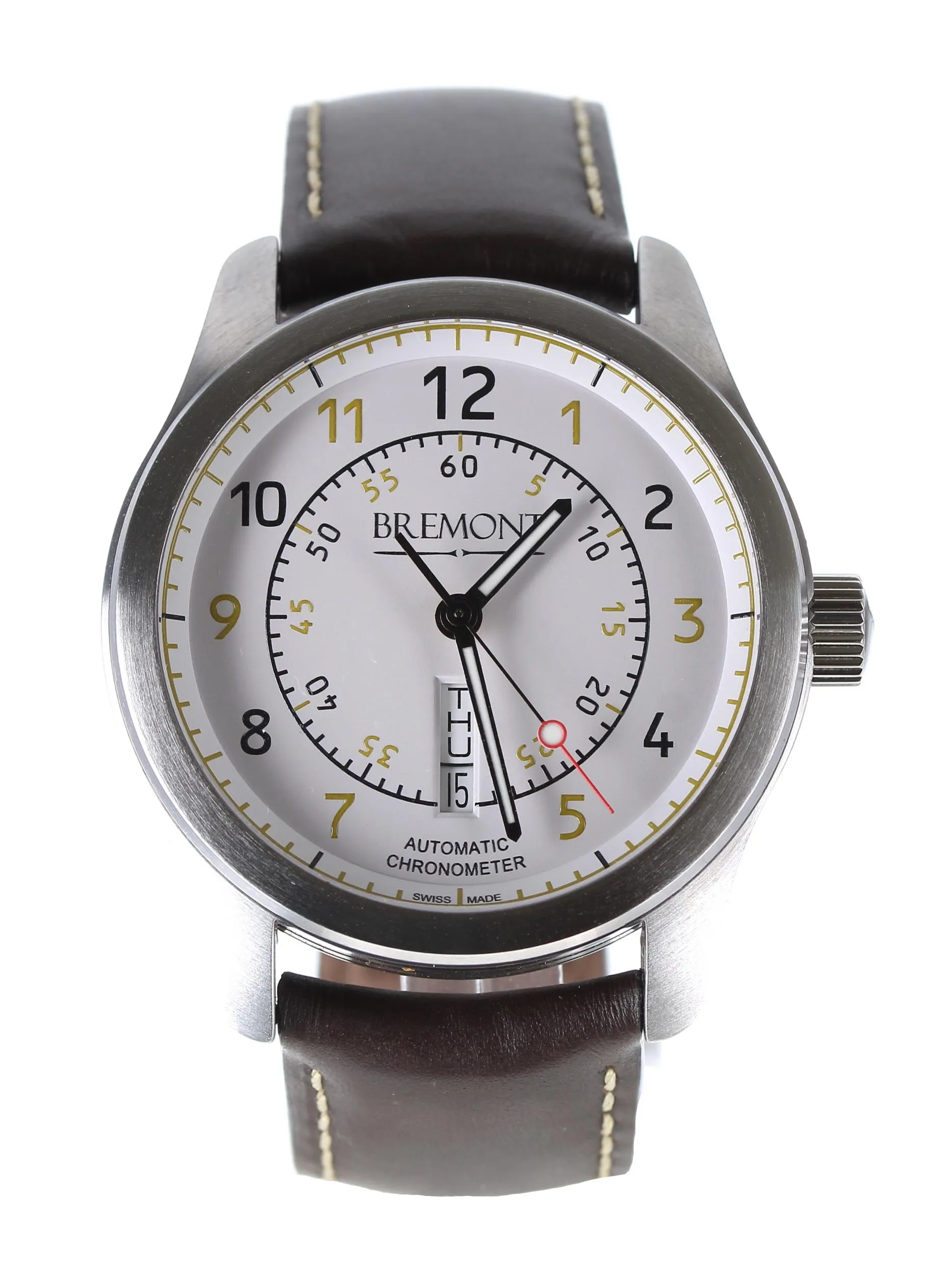 Bremont Pilot BC-52/WH 43mm Stainless steel Silver