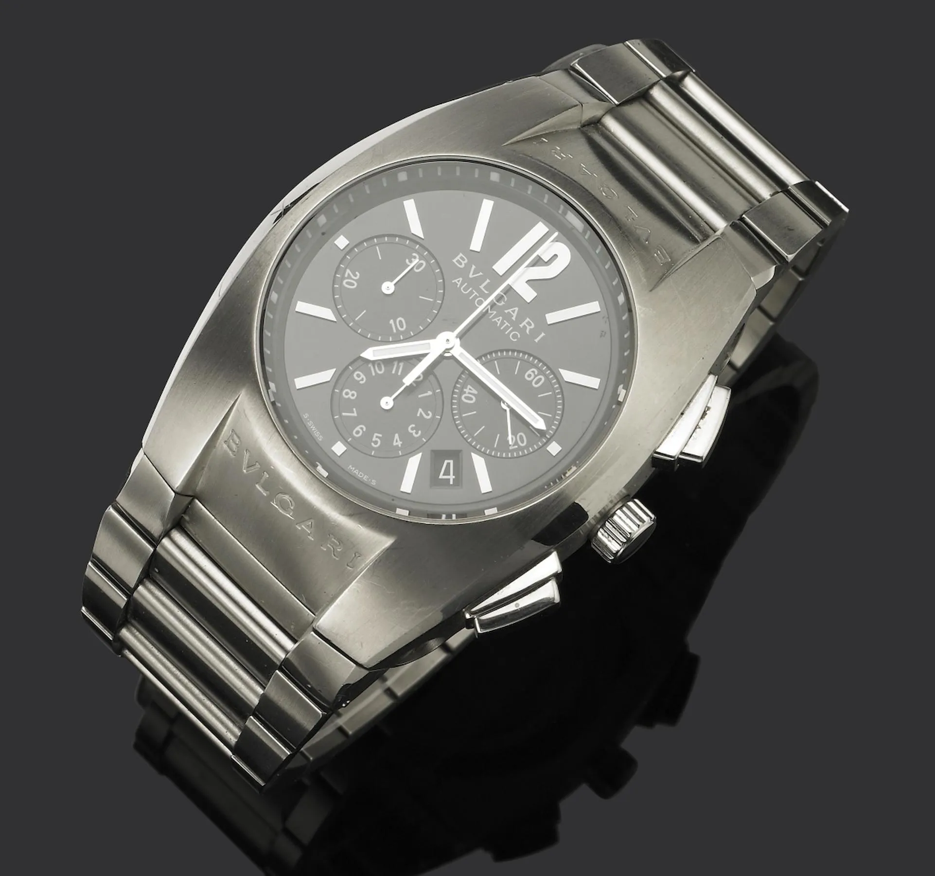 Bulgari Ergon EG 40 S CH 40mm Stainless steel Black