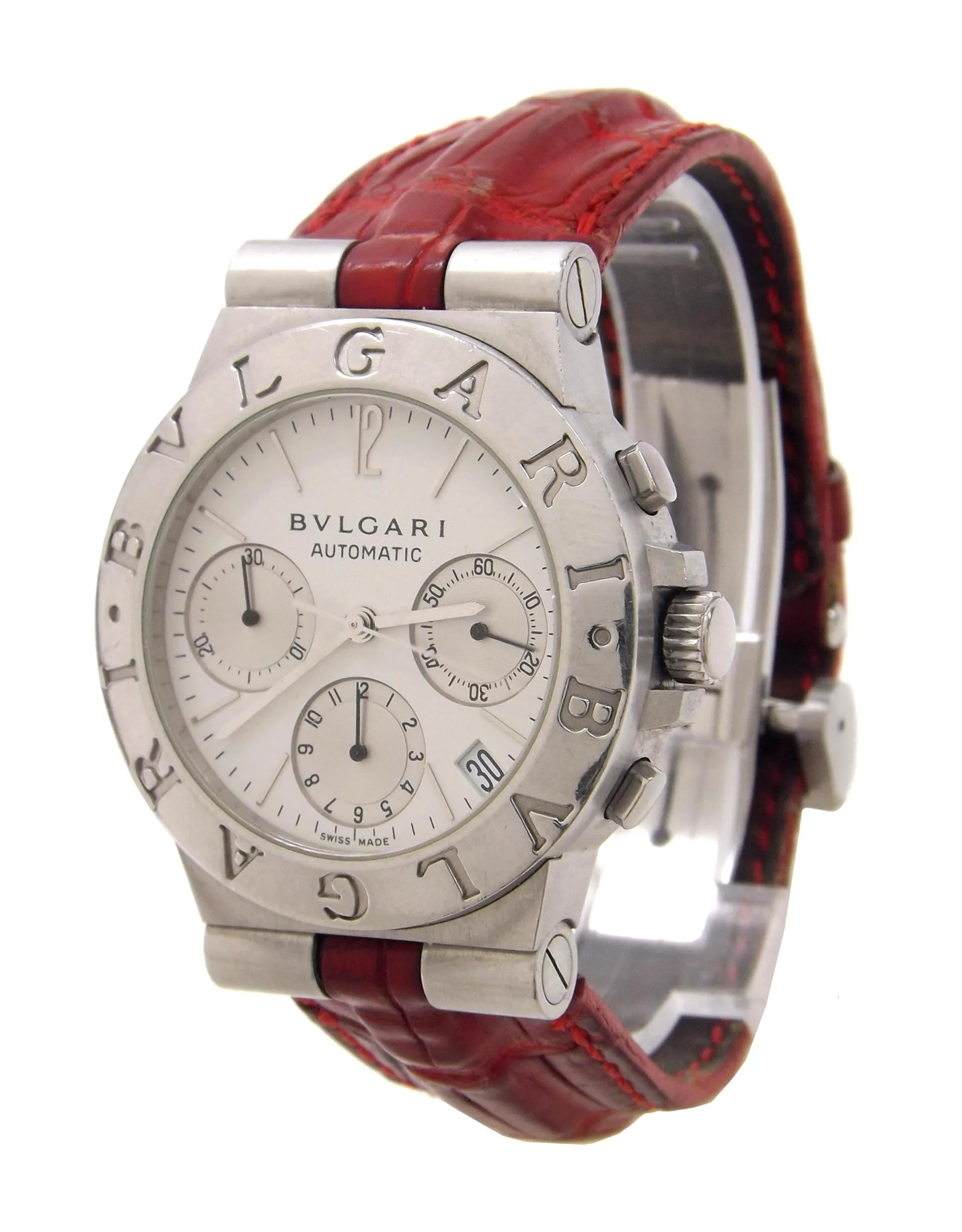 Bulgari Diagono CH 35 S 37mm Stainless steel White