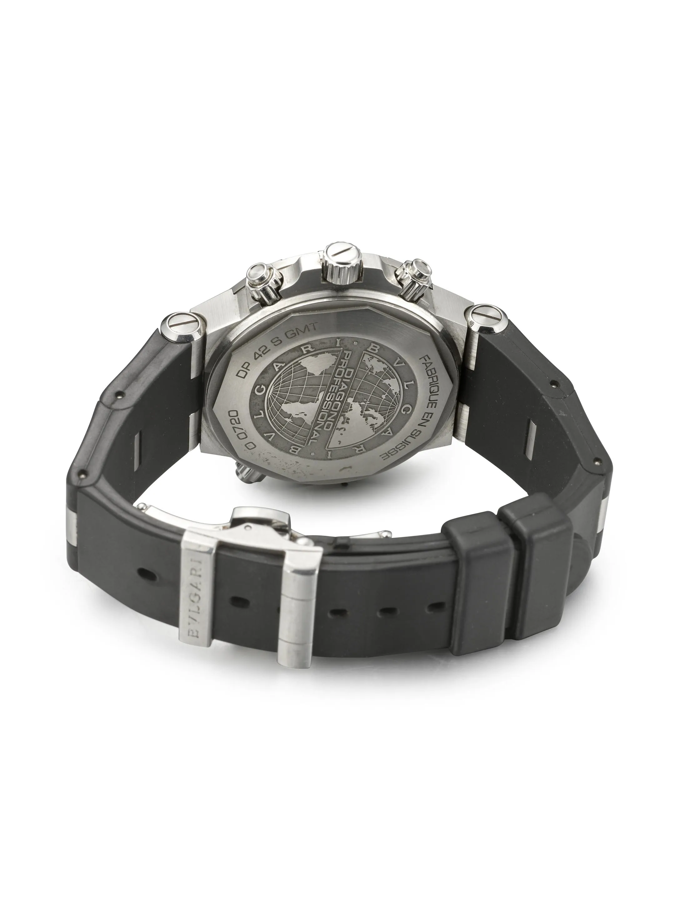 Bulgari Diagono DP 42 S GMT 42mm Stainless steel Gray 2