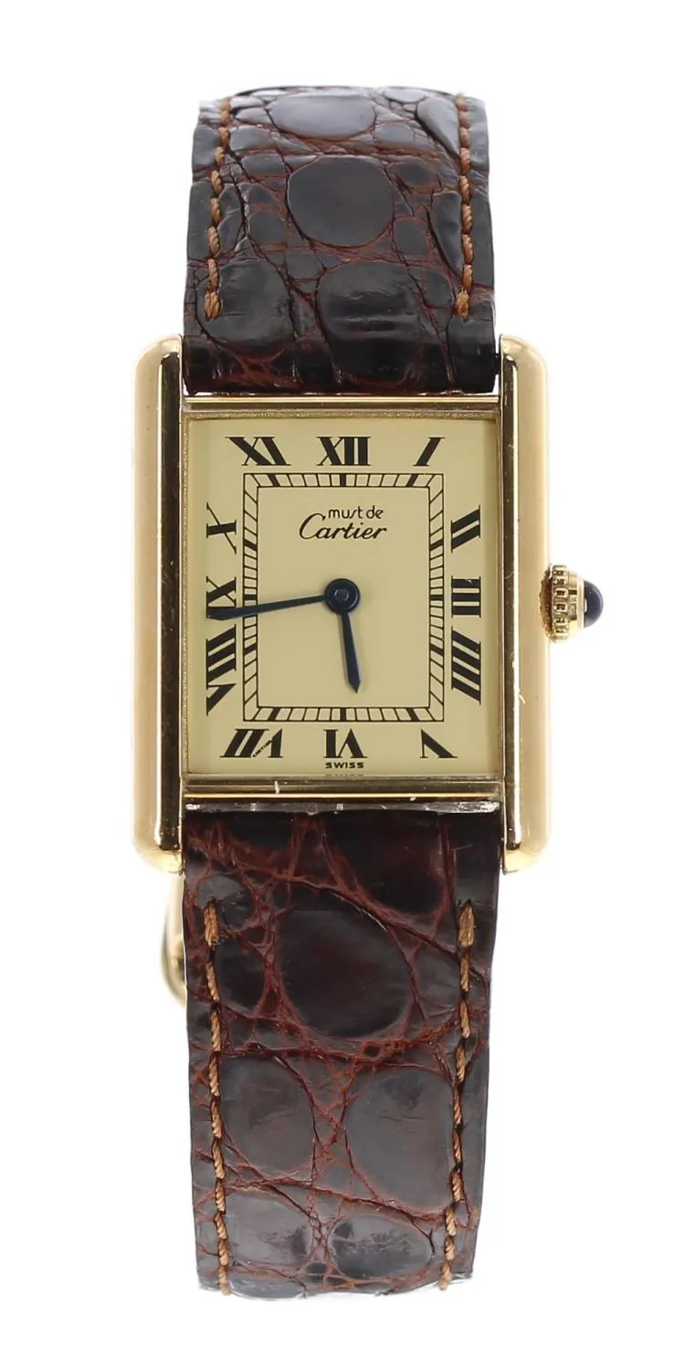 Cartier Tank 1615 23mm Silver Cream