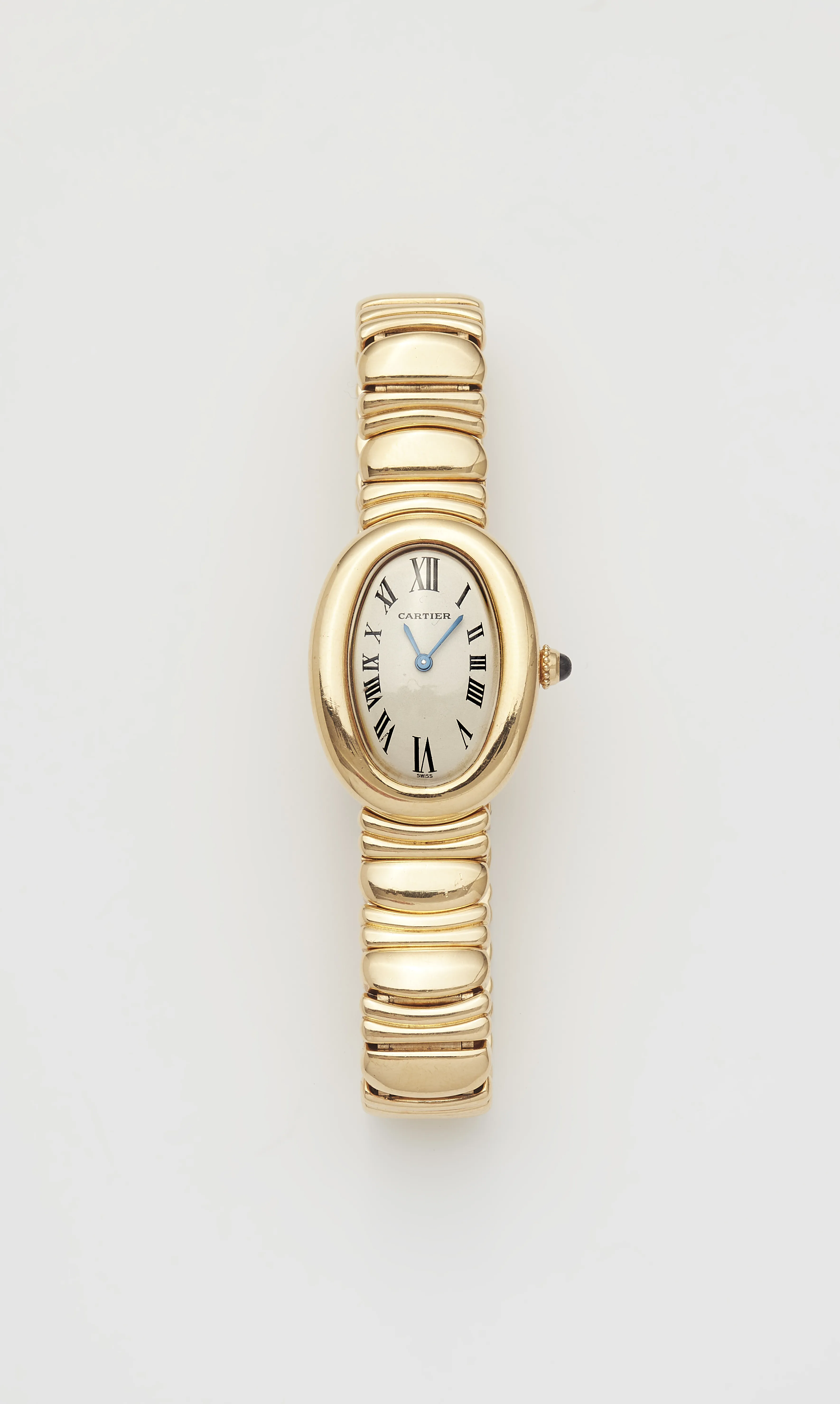 Cartier Baignoire 1950 22mm Yellow gold White