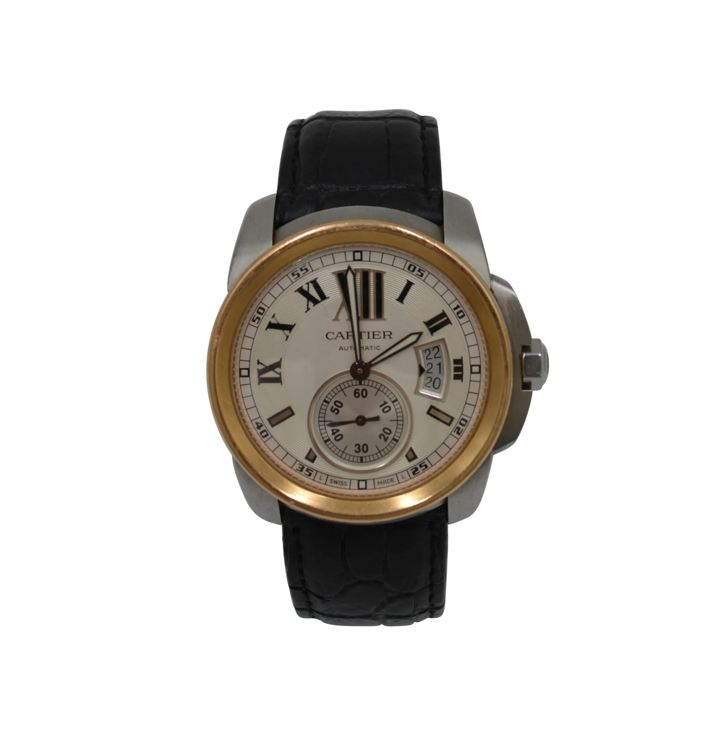 Cartier Calibre de Cartier 3299 42mm Yellow gold and Stainless steel Silver