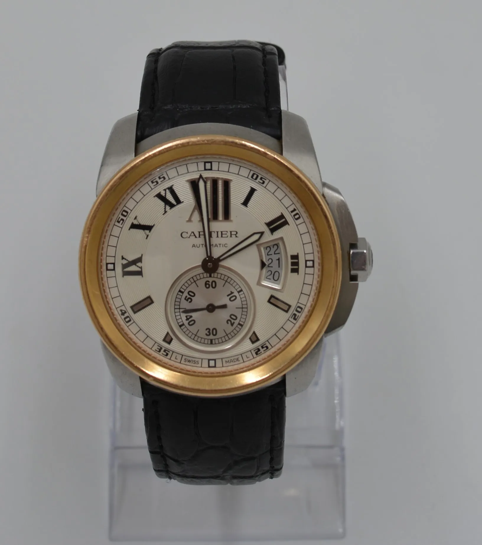 Cartier Calibre de Cartier 3299 42mm Yellow gold and Stainless steel Silver 1