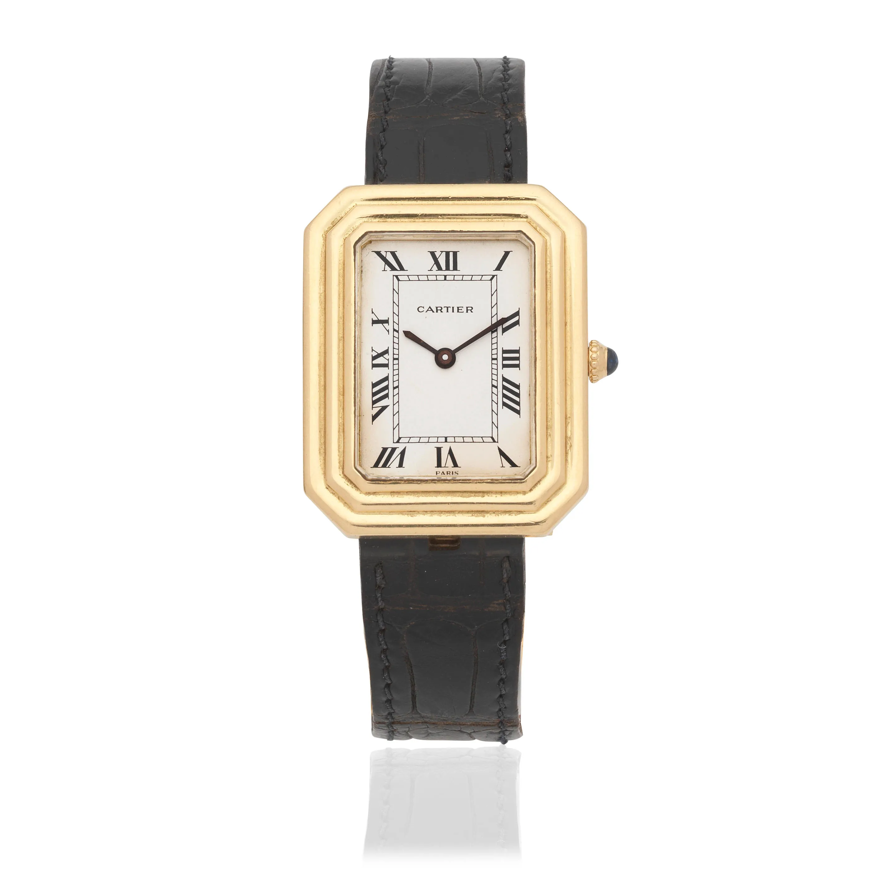 Cartier Cristallor 28mm Yellow gold Silver