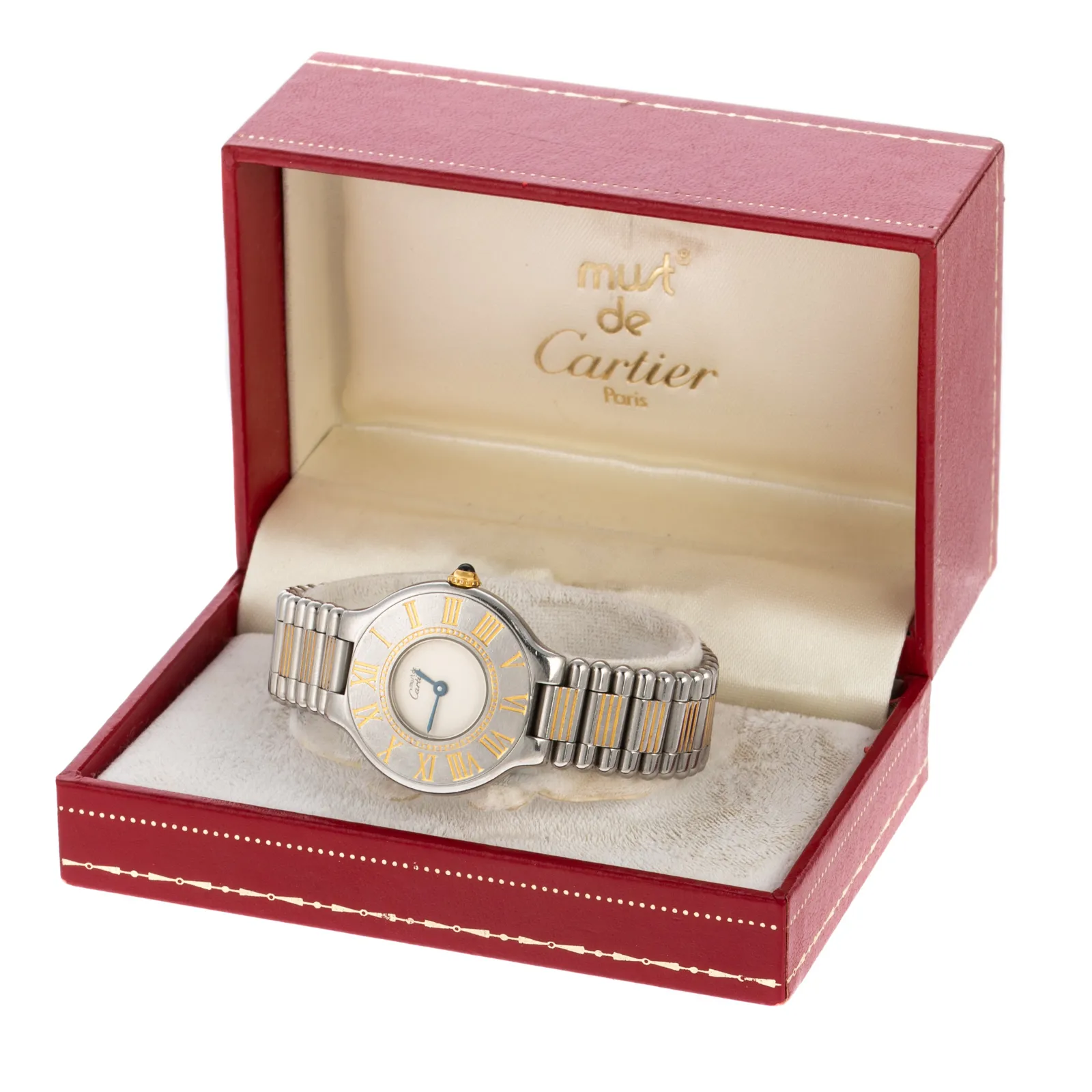 Cartier Must de Cartier 28mm Yellow gold and stainless steel White