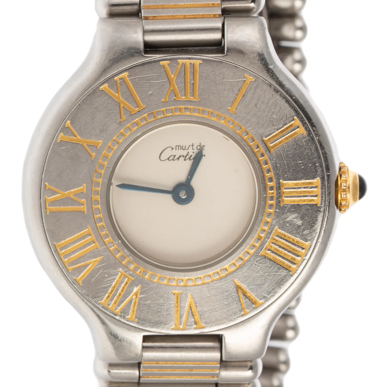 Cartier Must de Cartier 28mm Yellow gold and stainless steel White 2