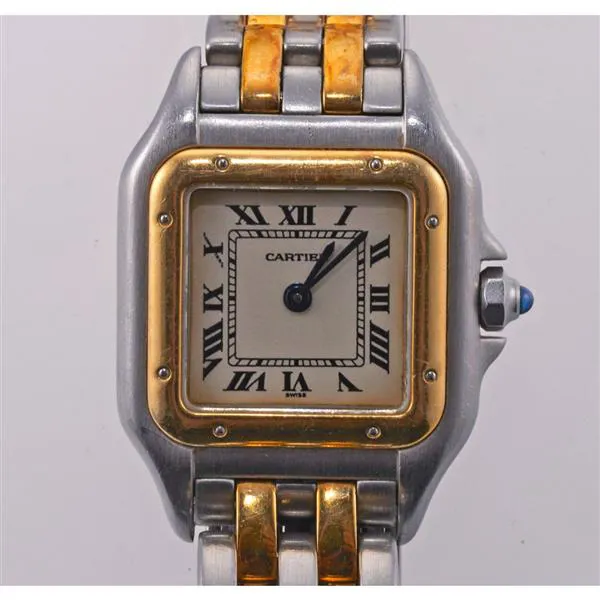 Cartier Panthère 1120 22mm Yellow gold and Stainless steel Cream 2