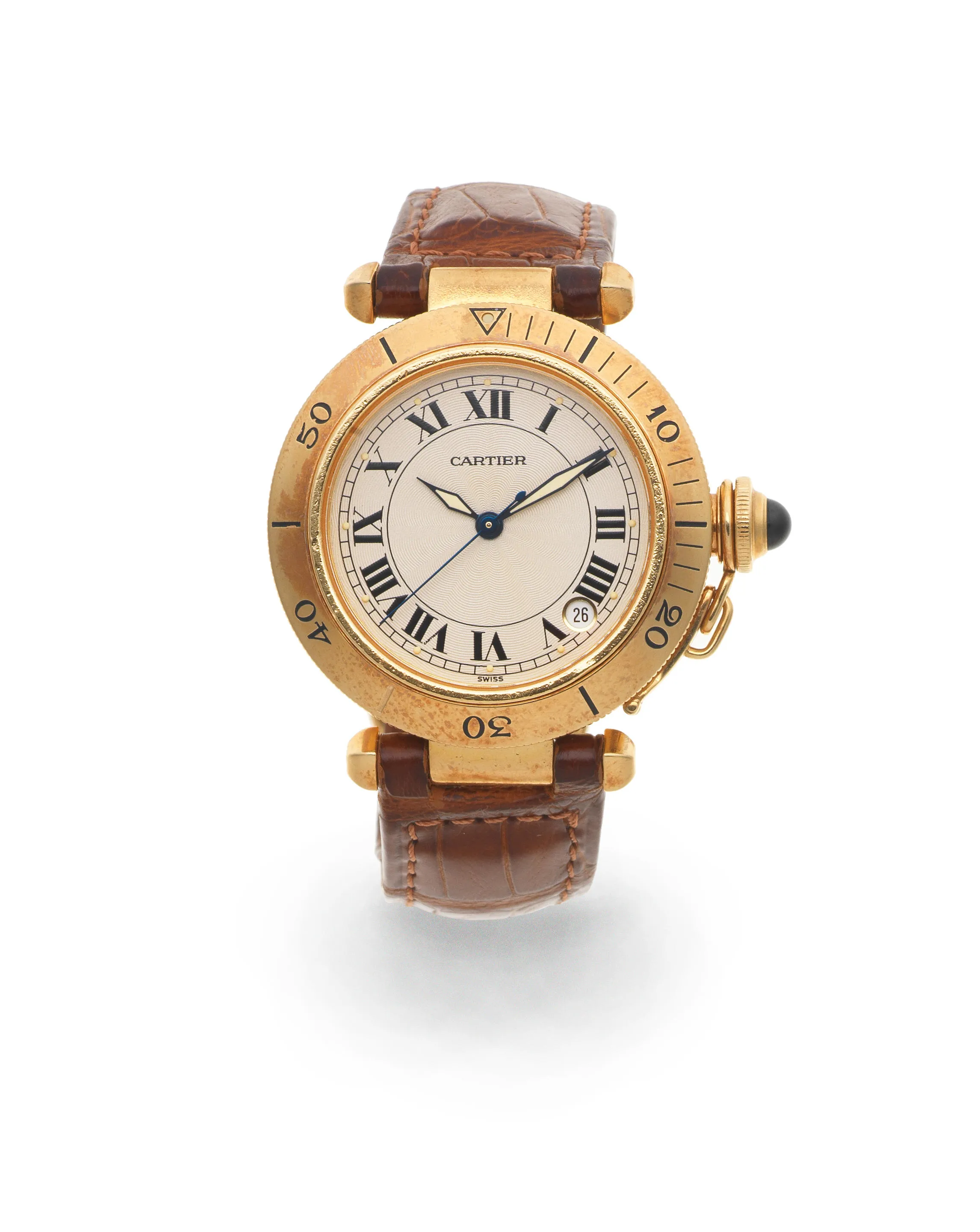 Cartier Pasha 1035 1 36mm Yellow gold Silver