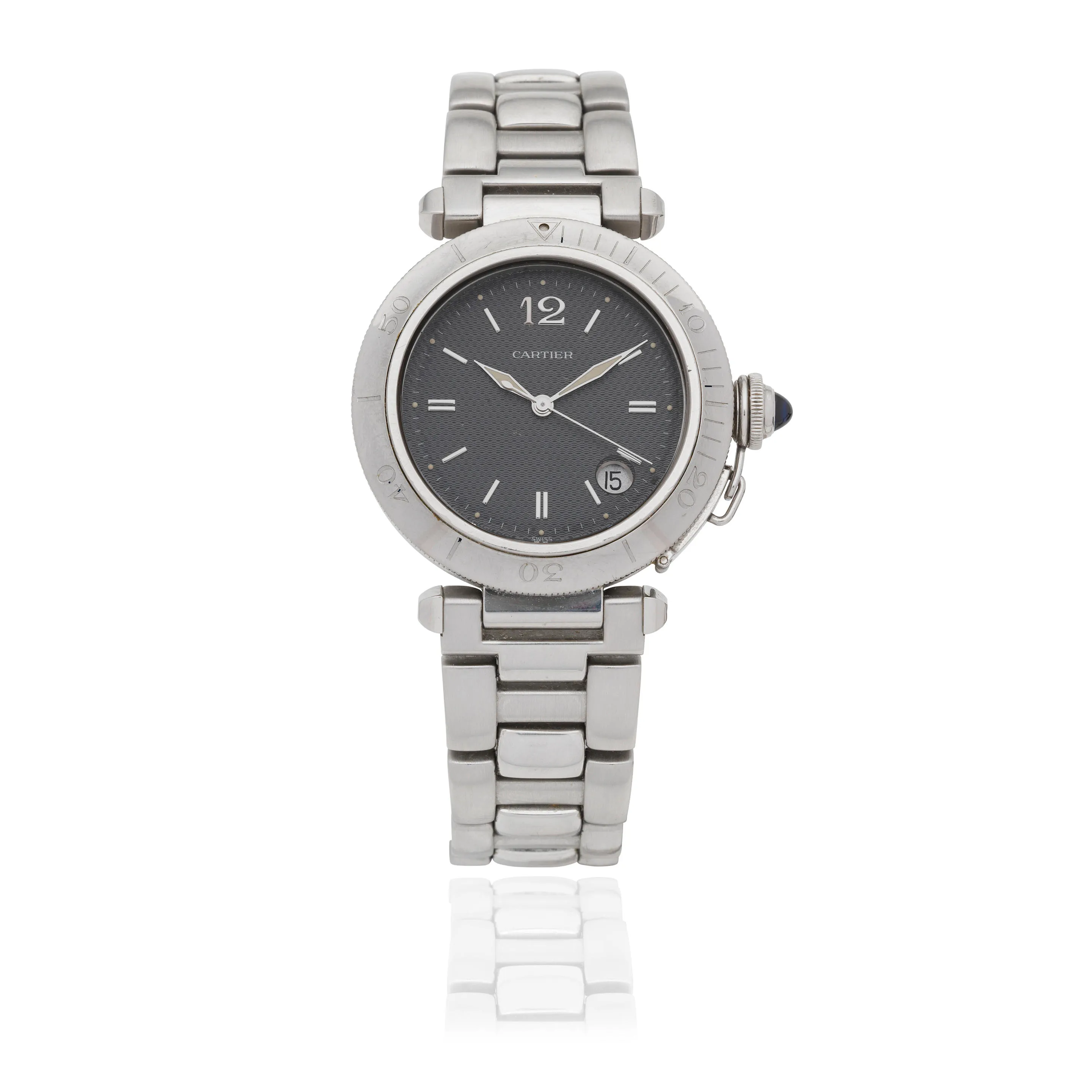 Cartier Pasha 1040 38mm Stainless steel Silver