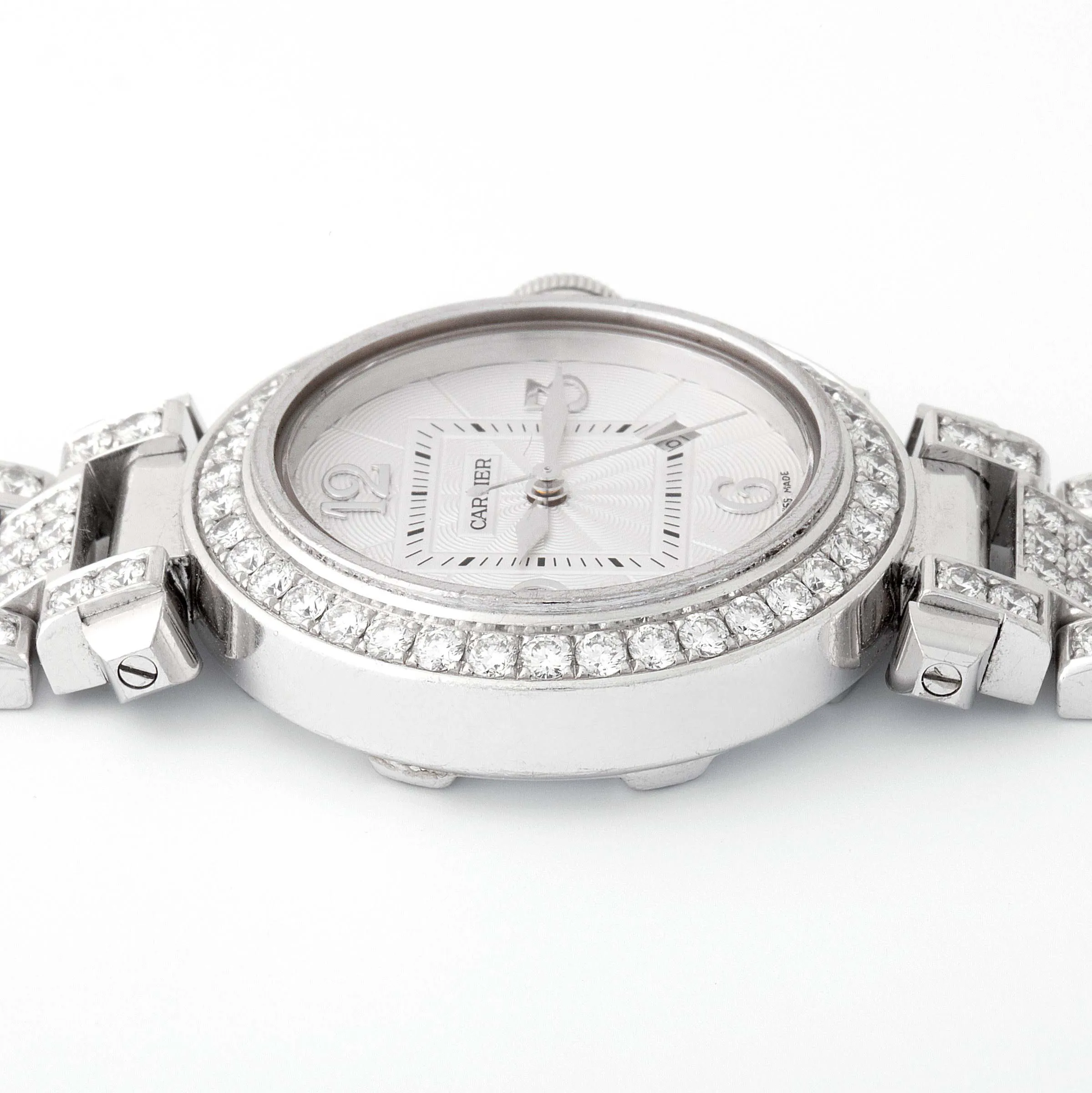 Cartier Pasha 2398 32mm White gold White 3